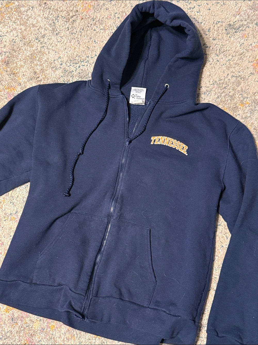 Tennessee Navy Zip-Up Hoodie XL